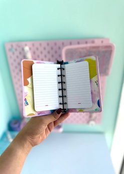 دفترچه یادداشت سیمی کرومی صورتی