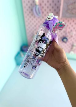 قمقمه شفاف استوانه ای کرومی یاسی