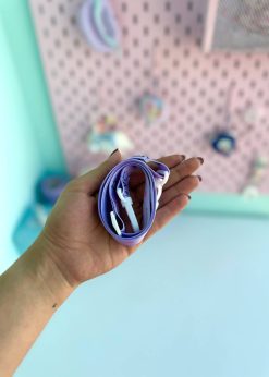 قمقمه مکعبی شفاف کرومی بنفش