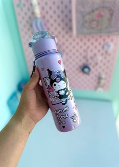 قمقمه استوانه ای مات کرومی یاسی