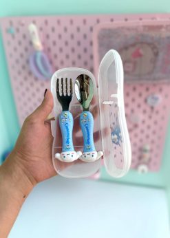 ست قاشق و چنگال سینمارول آبی پاستلی