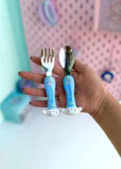 ست قاشق و چنگال سینمارول آبی پاستلی