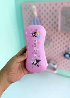 ست قاشق و چنگال کرومی کیوت صورتی