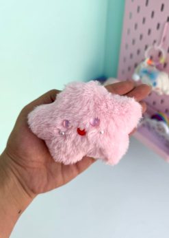 عروسک چارم بگ پولیشی ستاره صورتی