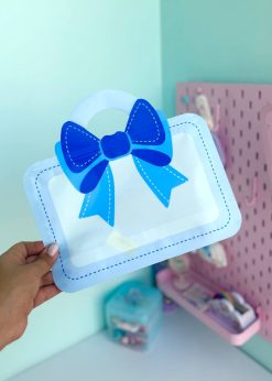 زیپ کیپ طرح کیف پاپیون دار رنگی