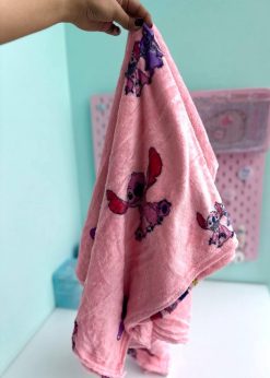 پتو بالشتی استیچ کیوت صورتی