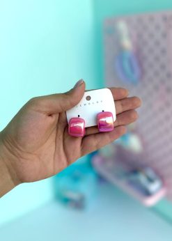 گوشواره هولوگرامی سرخابی