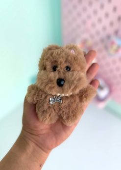 عروسک چارم بگ پولیشی پاپی قهوه ای