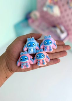 آویز مخملی استیچ نشسته پاستلی