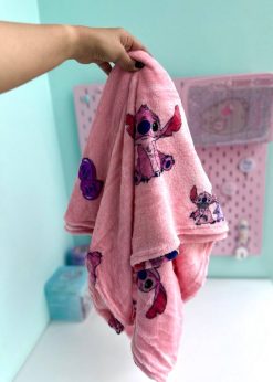 پتو بالشتی استیچ کیوت صورتی