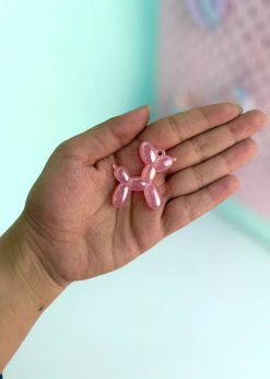 آویز پاپی بادکنکی کروم کیوت رنگی