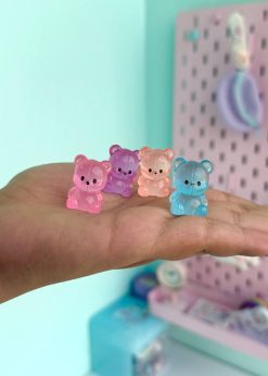 دکوری شبتاب تدی نشسته پاستلی