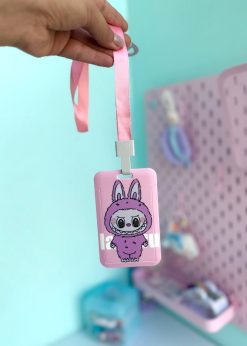 جاکارتی آویزدار لبوبو صورتی