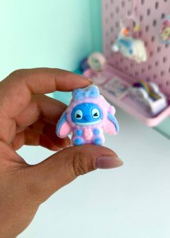 آویز مخملی استیچ نشسته پاستلی