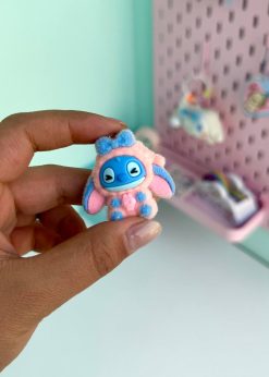 آویز مخملی استیچ نشسته پاستلی