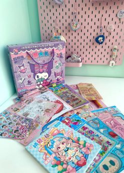 پک استیکر جعبه ای کرومی یاسی