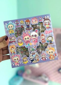 استیکر ۱۰۰ عددی مربعی لبوبو یاسی