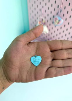 آویز قلبی کوچک رنگی