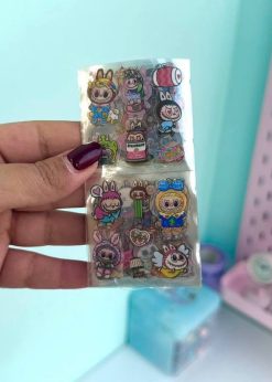 استیکر ۱۰۰ عددی مربعی لبوبو یاسی