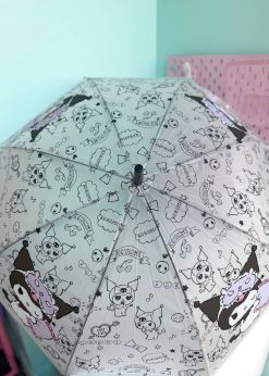 چتر شفاف کورومی کیوت سفید