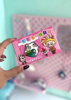 پک تتو لبوبو کیوت رنگی - صورتی