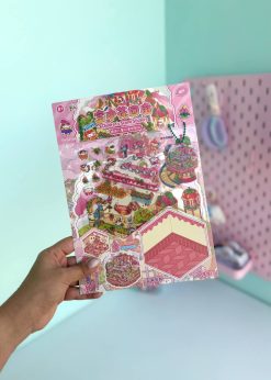 استیکر سه بعدی کارتونی رنگی رنگی