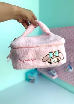 کیف لوازم آرایش پولیشی ملودی پاستلی