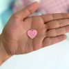 آویز قلبی کوچک رنگی