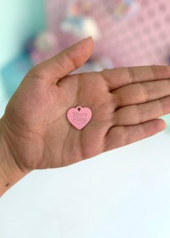 آویز قلبی کوچک رنگی