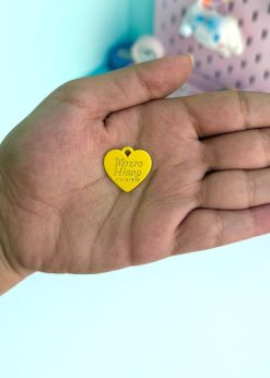 آویز قلبی کوچک رنگی