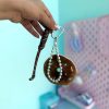 چارم بگ مرواریدی دونات شکلاتی