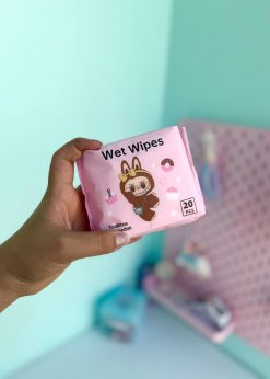 دستمال مرطوب مربعی لبوبو رنگی