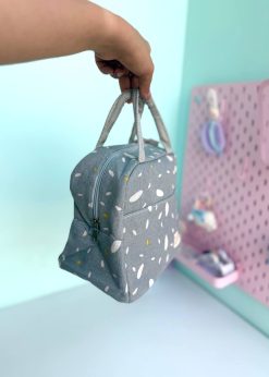 کیف ظرف غذای توپ توپی طوسی