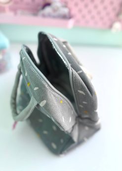 کیف ظرف غذای توپ توپی طوسی