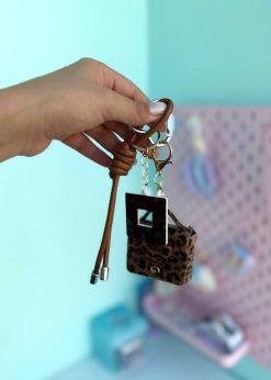 چارم بگ کیف پلنگی کیوت