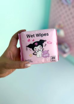 دستمال مرطوب مربعی کورومی پاستلی