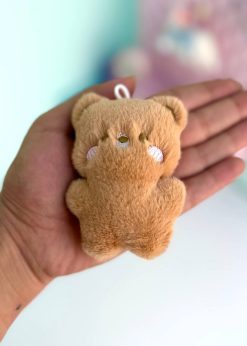 عروسک چارم بگ پولیشی تدی قهوه ای