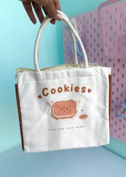 کیف ظرف غذای مربعی کوکی کیوت