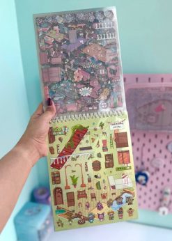 دفتر استیکر سه بعدی سیمی لبوبو