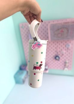 تراول ماگ تامبلر پاپی کیوت گلدار