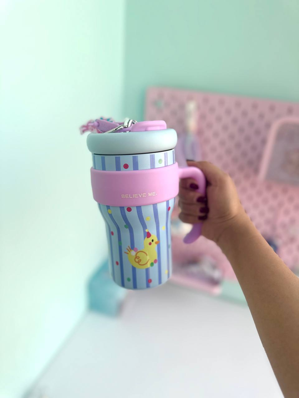 تامبلر راه راه اردک کیوت پاستلی