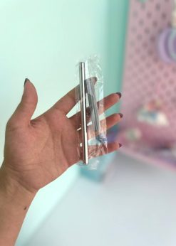 تامبلر دسته دار چهارخونه طوسی صورتی