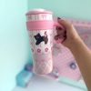 تراول ماگ گربه پاپیون دار صورتی