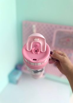 تراول ماگ گربه پاپیون دار صورتی