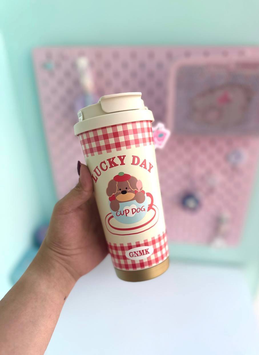 تراول ماگ لاکی پاپی چهارخونه قرمز