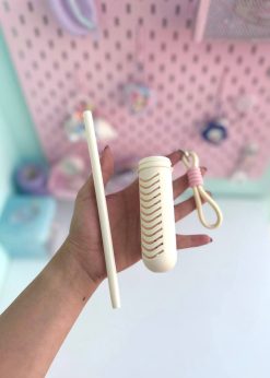 تامبلر پاپی و توت فرنگی صورتی پاستلی