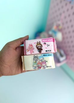 دستمال مرطوب جیبی لبوبو رنگی رنگی