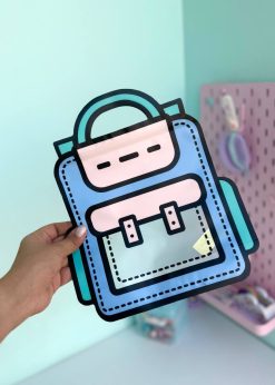 زیپ کیپ طرح کوله پشتی پاستلی