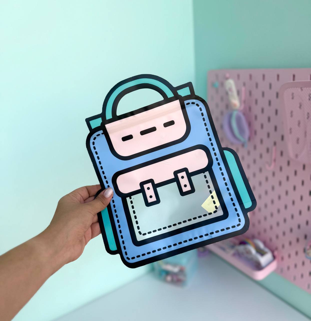 زیپ کیپ طرح کوله پشتی پاستلی