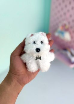 عروسک چارم بگ پولیشی پاپی سفید